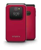 Emporia 2G Smartphone 7,11 cm (2.8 Zoll) 2 MP  Joy V228 Seniorenhandy (Schwarz, Rot) f&uuml;r 73,46 Euro
