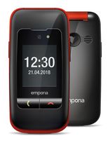 Emporia 2G Smartphone 6,1 cm (2.4 Zoll 2 MP  One (Schwarz, Rot) f&uuml;r 64,46 Euro