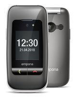 Emporia 2G Smartphone 6,1 cm (2.4 Zoll 2 MP  One (Schwarz, Grau) f&uuml;r 62,96 Euro