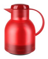 EMSA  504232 SAMBA Quick Press Isolierkanne 1,0l Glas-Isolierkolben (Rot, Durchscheinend) f&uuml;r 14,99 Euro