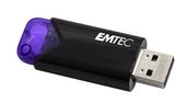 Emtec USB Typ-A Stick 128 GB  B110 Click Easy (Schwarz, Violett) f&uuml;r 22,99 Euro