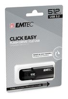 Emtec USB Typ-A Stick 512 GB  B110 Click Easy (Schwarz) f&uuml;r 60,99 Euro