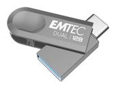 Emtec USB Type-A / USB Type-C Stick 128 GB  D280 Dual (Silber) f&uuml;r 25,99 Euro