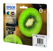 Epson originale Druckerpatronen Schwarz, Foto schwarz, Cyan, Magenta, Gelb 6,9 ml 4,1 ml 202 C13T02E74010 f&uuml;r 86,46 Euro