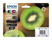Epson originale Druckerpatronen Schwarz, Foto schwarz, Cyan, Magenta, Gelb 13,8 ml 8,5 ml 202XL C13T02G74010 f&uuml;r 131,96 Euro