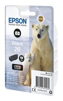 Epson originale Druckerpatronen Foto schwarz 4,7 ml 200 Seiten 26 C13T26114012 f&uuml;r 16,99 Euro