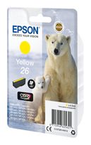 Epson originale Druckerpatronen Gelb 4,5 ml 26 C13T26144012 f&uuml;r 16,99 Euro