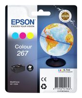 Epson originale Druckerpatronen Cyan, Magenta, Gelb 6,7 ml 267 C13T26704010 f&uuml;r 20,99 Euro