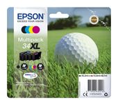 Epson originale Druckerpatronen Schwarz 16,3 ml 1100 Seiten 34XL C13T34714010 f&uuml;r 57,49 Euro