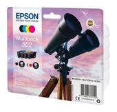 Epson originale Druckerpatronen Schwarz, Cyan, Magenta, Gelb 4,6 ml 3,3 ml 210 Seiten 502 C13T02V64010 f&uuml;r 55,96 Euro