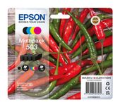 Epson originale Druckerpatronen Schwarz, Cyan, Magenta, Gelb 4,6 ml 3,3 ml 210 Seiten 503 C13T09Q64010 f&uuml;r 57,49 Euro