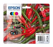 Epson originale Druckerpatronen Schwarz, Cyan, Magenta, Gelb 9,2 ml 9,9 ml 550 Seiten 503XL C13T09R94010 f&uuml;r 68,49 Euro
