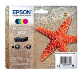 Epson originale Druckerpatronen Schwarz, Cyan, Magenta, Gelb 3,4 ml 2,4 ml 150 Seiten 603 C13T03U64010 f&uuml;r 48,99 Euro