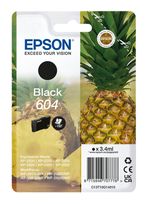 Epson originale Druckerpatronen Schwarz 3,4 ml 150 Seiten 604 C13T10G14010 f&uuml;r 17,99 Euro