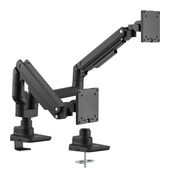 Equip 17"-35" Schwerlast-Doppelmonitor-Schreibtischhalterung, Schwarz f&uuml;r 169,96 Euro