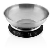 Eta Elektronische Küchenwaage bis 5 kg Genauigkeit 1 g  Carrie (Schwarz, Edelstahl) f&uuml;r 34,99 Euro