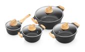 Eta  Titanium II Geschirrset 8-tlg. Antihaft-Kochgeschirr (Schwarz) f&uuml;r 179,96 Euro