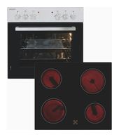 Exquisit Herdset normal mit 60 cm Glaskeramik Kochfeld EHE145-010 Set f&uuml;r 338,00 Euro