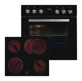 Exquisit Herdset 59 l mit 60 cm Glaskeramik Kochfeld EHE157-UBZ-020 f&uuml;r 438,00 Euro