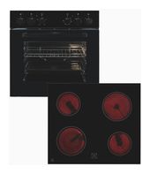 Exquisit Herdset 59 l mit 60 cm Glaskeramik Kochfeld EHE246-020 f&uuml;r 327,00 Euro