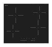 Exquisit 59 cm Glaskeramik Kochfeld/Herdplatte 4 Zone(n) EKC600-490 autarkes f&uuml;r 172,96 Euro