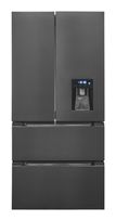 Exquisit Side-by-Side Kühl-/ Gefrierkombination French Door 323 l / 183 l 307 kWh NoFrost 1830 mm x 836 mm  FD490-160-WS-202E (Grau) f&uuml;r 878,00 Euro