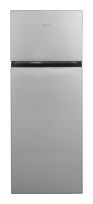 Exquisit 165 l / 41 l Kühl-Gefrierkombi freistehend 176,3 kWh Jahr  KGC270-45-010E (Silber) f&uuml;r 329,00 Euro