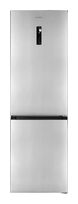 Exquisit 243 l / 104 l Kühl-Gefrierkombi freistehend NoFrost 162 kWh Jahr  KGC350-105-NF-040C (Schwarz, Edelstahl) f&uuml;r 660,00 Euro