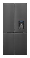 Exquisit Side-by-Side Kühl-/ Gefrierkombination 284 l / 148 l 283 kWh NoFrost 1830 mm x 836 mm  MD430-100-WS-202E (Schwarz, Edelstahl) f&uuml;r 858,00 Euro