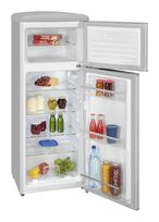 Exquisit 162 l / 44 l Kühl-Gefrierkombi freistehend 179,95 kWh Jahr  RKGC270-45-H-160E (Grau) f&uuml;r 465,00 Euro