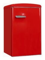 Exquisit 122 l Tischkühlschrank EEK: C 57 kWh Jahr  RKS120-V-H-160C (Rot) f&uuml;r 419,00 Euro