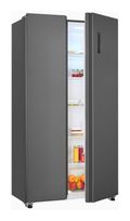Exquisit Side-by-Side Kühl-/ Gefrierkombination 291 l / 151 l 287 kWh NoFrost 1770 mm x 910 mm  SBS46-040E (Anthrazit) f&uuml;r 670,00 Euro