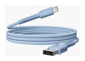 Fresh 'n Rebel Stecker Rundkabel USB A auf USB C bis 18 W 2 m  FlexWave (Blau) f&uuml;r 16,46 Euro