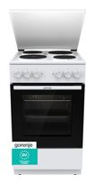 Gorenje Freistehender Herd Elektro 74 l AquaClean mit Gußkochplatte Kochfeld GE5A23WH f&uuml;r 347,00 Euro