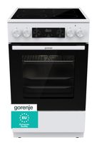 Gorenje Freistehender Herd Elektro groß AquaClean mit Glaskeramik Kochfeld GECS5C70WA f&uuml;r 439,00 Euro