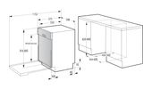Gorenje 60 cm Geschirrspüler teilintegriert (ohne Front) Leise 16 Maßgedecke aquaStop Funktion Auto Open GI643D90X f&uuml;r 474,00 Euro
