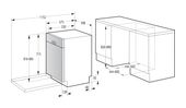 Gorenje 60 cm Geschirrspüler unterbaufähig Leise 14 Maßgedecke aquaStop Funktion Auto Open GU642C90X f&uuml;r 440,00 Euro