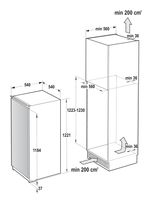 Gorenje 163 l Einbaukühlschrank EEK: D 118 kWh Jahr RBI512D22 f&uuml;r 491,00 Euro
