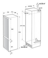 Gorenje 195 l / 75 l Einbau Kühl-/Gefrierkombination 177 kWh RKI517D61 f&uuml;r 603,00 Euro
