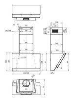 Gorenje Abluft/Umluft Dunstabzugshaube/Esse Wand 60 cm (Schwarz) W6TB f&uuml;r 272,96 Euro