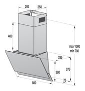 Gorenje Abluft/Umluft Dunstabzugshaube/Esse Wand 80 cm (Schwarz) WHI849EXBG f&uuml;r 283,96 Euro