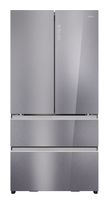 Haier Side-by-Side Kühl-/ Gefrierkombination 449 l / 254 l 365 kWh NoFrost 1900 mm x 905 mm  HFR79F19EFGK (Edelstahl) f&uuml;r 1.638,00 Euro