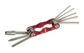 Hama 00178128 Fahrrad-Mini-Faltwerkzeug 9-teilig Metallisch,Rot f&uuml;r 9,99 Euro