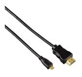 Hama 10,2 Gbit/s HDMI auf HDMI Typ D (Mikrofon) 0,5 m  074239 (Schwarz) f&uuml;r 22,46 Euro
