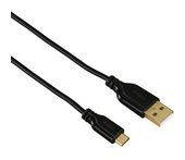 Hama 0,48 Gbit/s Stecker USB A auf Micro-USB B 0,75 m  074251 (Schwarz) f&uuml;r 12,79 Euro