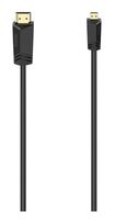 Hama 18 Gbit/s Gerade HDMI auf HDMI Typ D (Mikrofon) 2 m  074259 (Schwarz) f&uuml;r 22,46 Euro