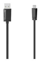 Hama 0,48 Gbit/s Rundkabel USB A auf Mini-USB B 1,5 m  074260 (Schwarz) f&uuml;r 9,99 Euro