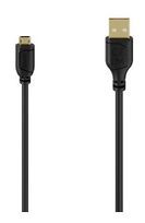 Hama 0,48 Gbit/s Rundkabel USB A auf Micro-USB A 0,75 m  074264 (Schwarz) f&uuml;r 9,99 Euro