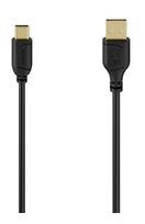 Hama 0,48 Gbit/s Rundkabel USB A auf USB C 0,75 m  074265 (Schwarz) f&uuml;r 9,99 Euro