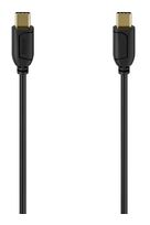 Hama 0,48 Gbit/s Rundkabel USB C auf USB C 0,75 m  074266 (Schwarz) f&uuml;r 9,99 Euro